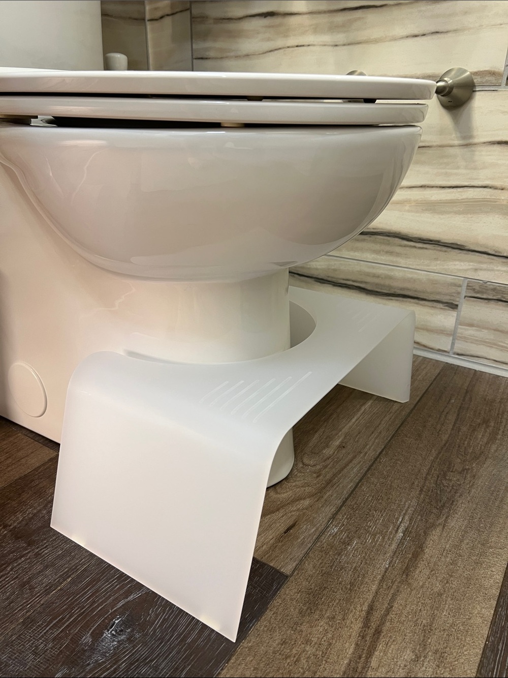 Squatty Potty Frosted Ghost Acrylic Toilet Stool, 7"